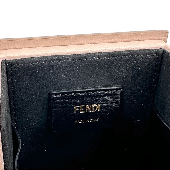 FENDI Pink Vertical Crossbody Logo Box Bag - Picture 12 of 14